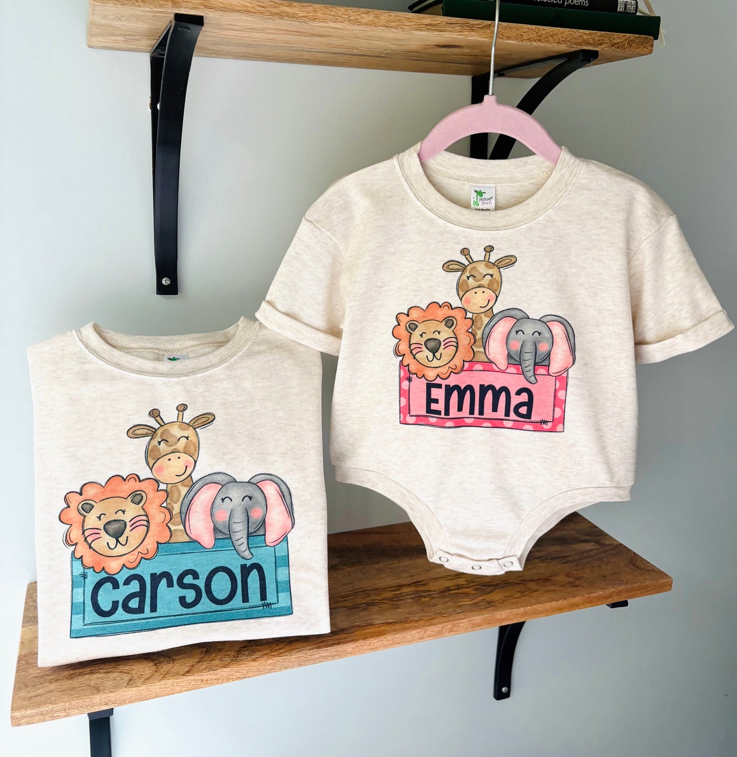 Zoo Animals girlie with Personalization