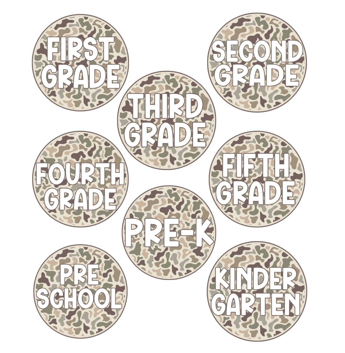 Camo Circle Grade on Sage