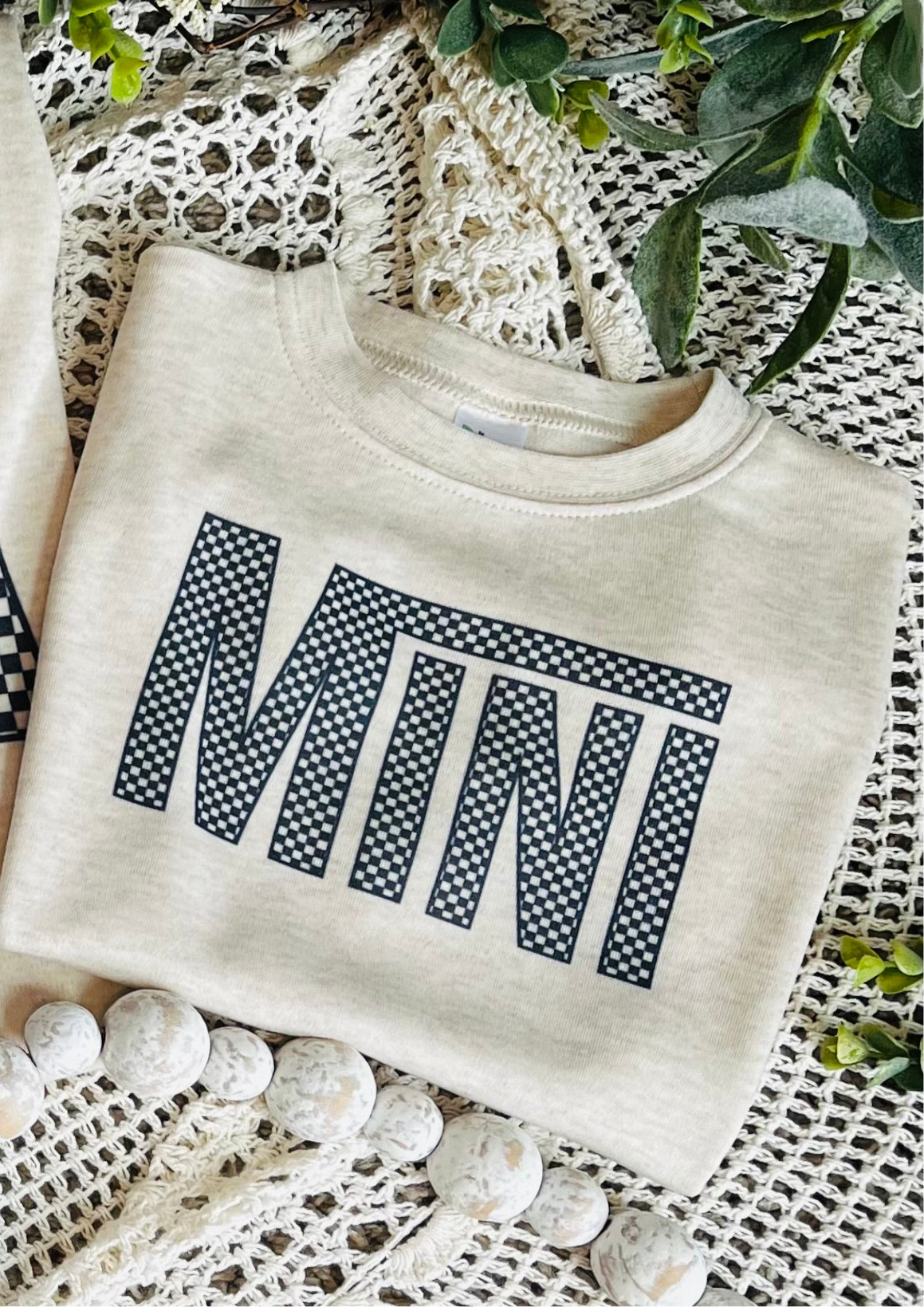 Mini - Black Check