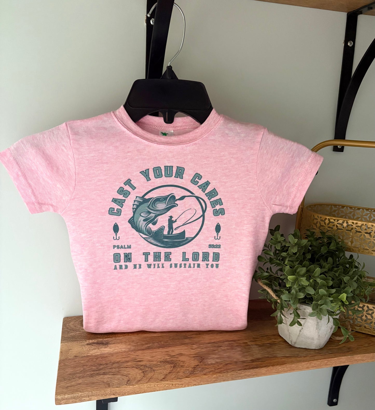 Cast Your Cares on the Lord on Pink