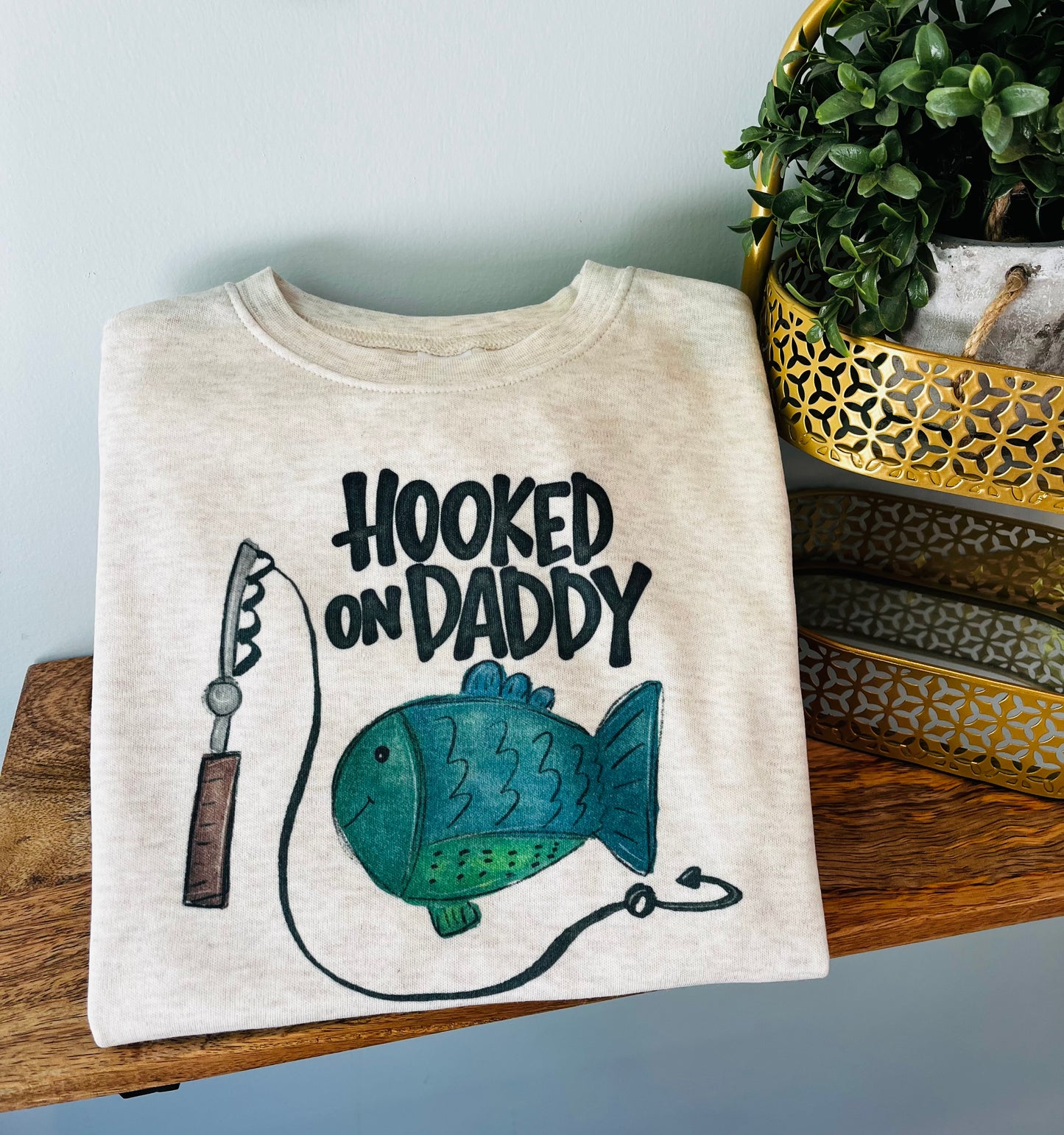 Boy Hooked on Daddy - Fishing