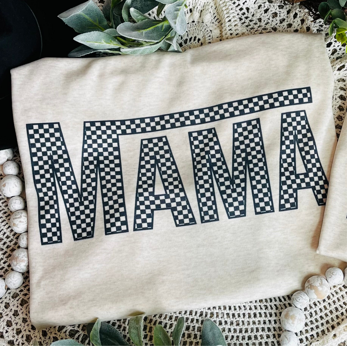 Mama - Black Check