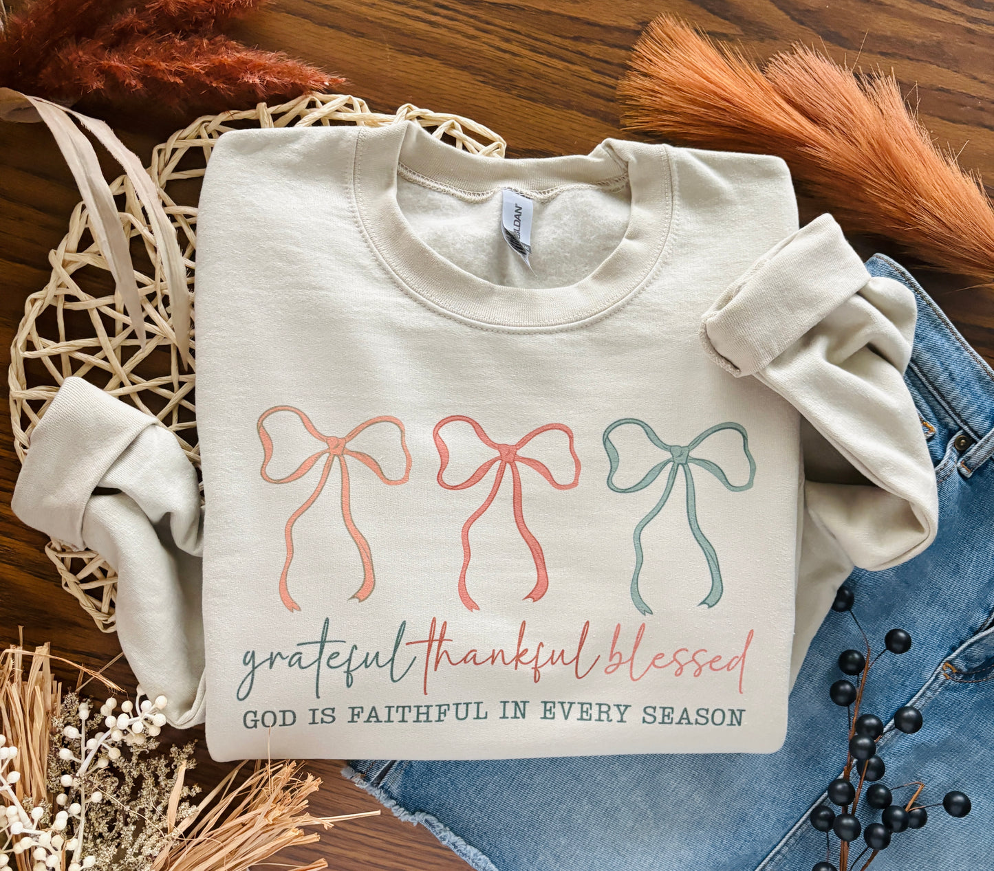 God is Faithful in Every Season Adult Sweatshirt