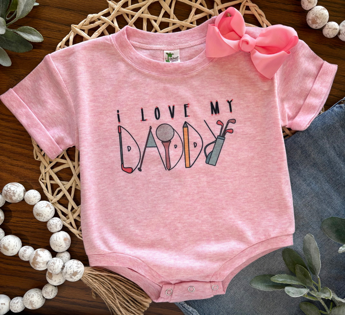 I Love My Daddy - Golf - on Pink