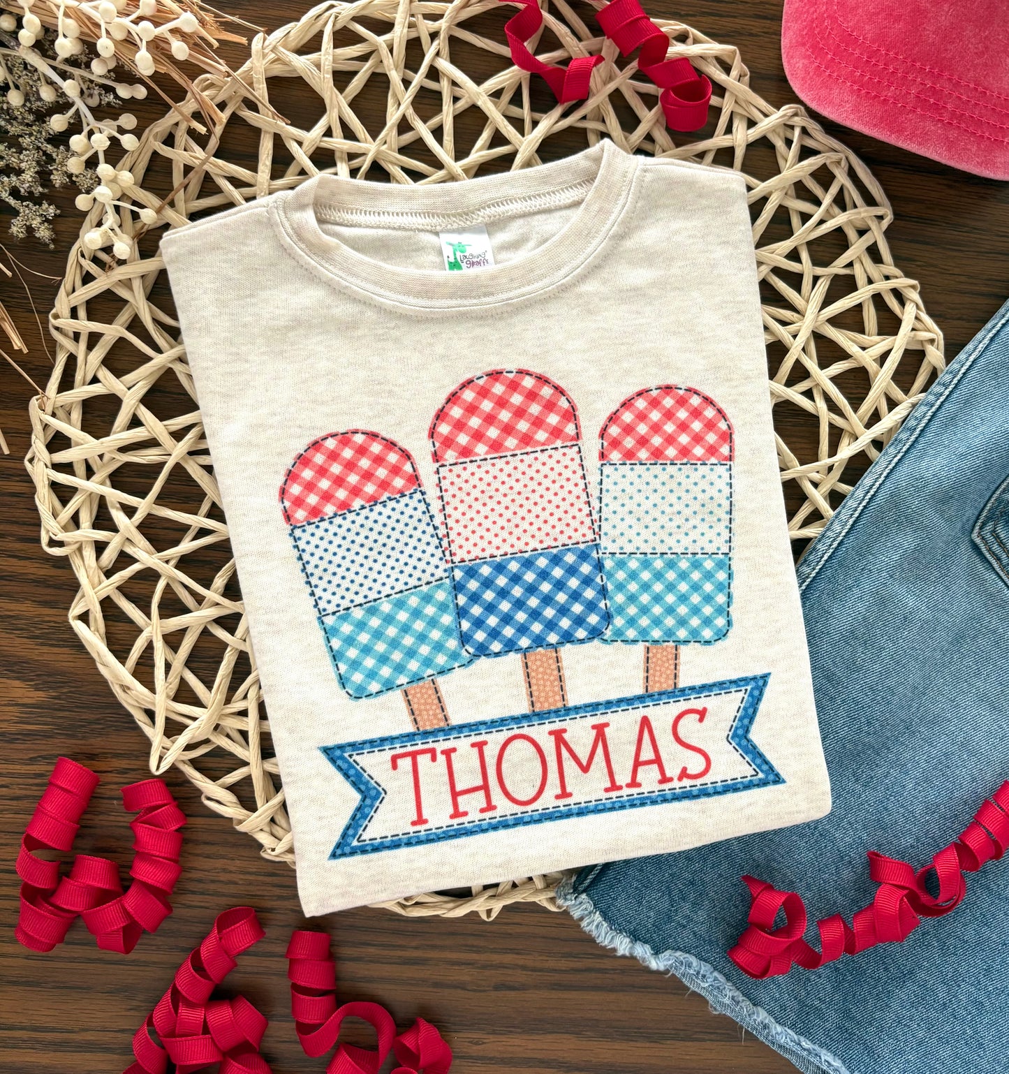 Boy USA Popsicles with Name