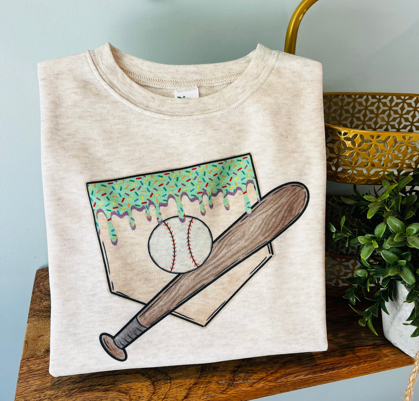 Baseball Green Drip