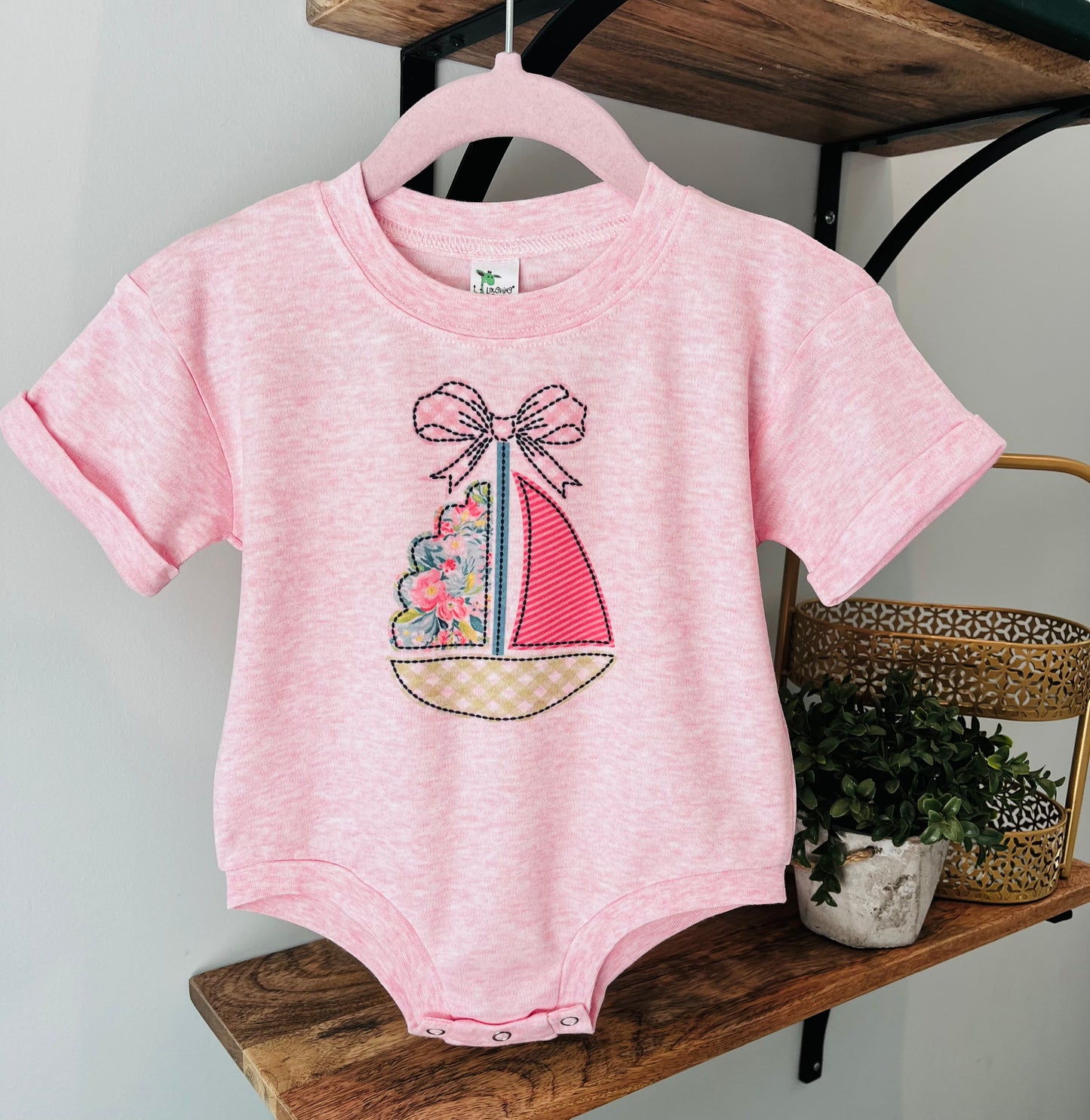 Girlie Sailboat on Pink