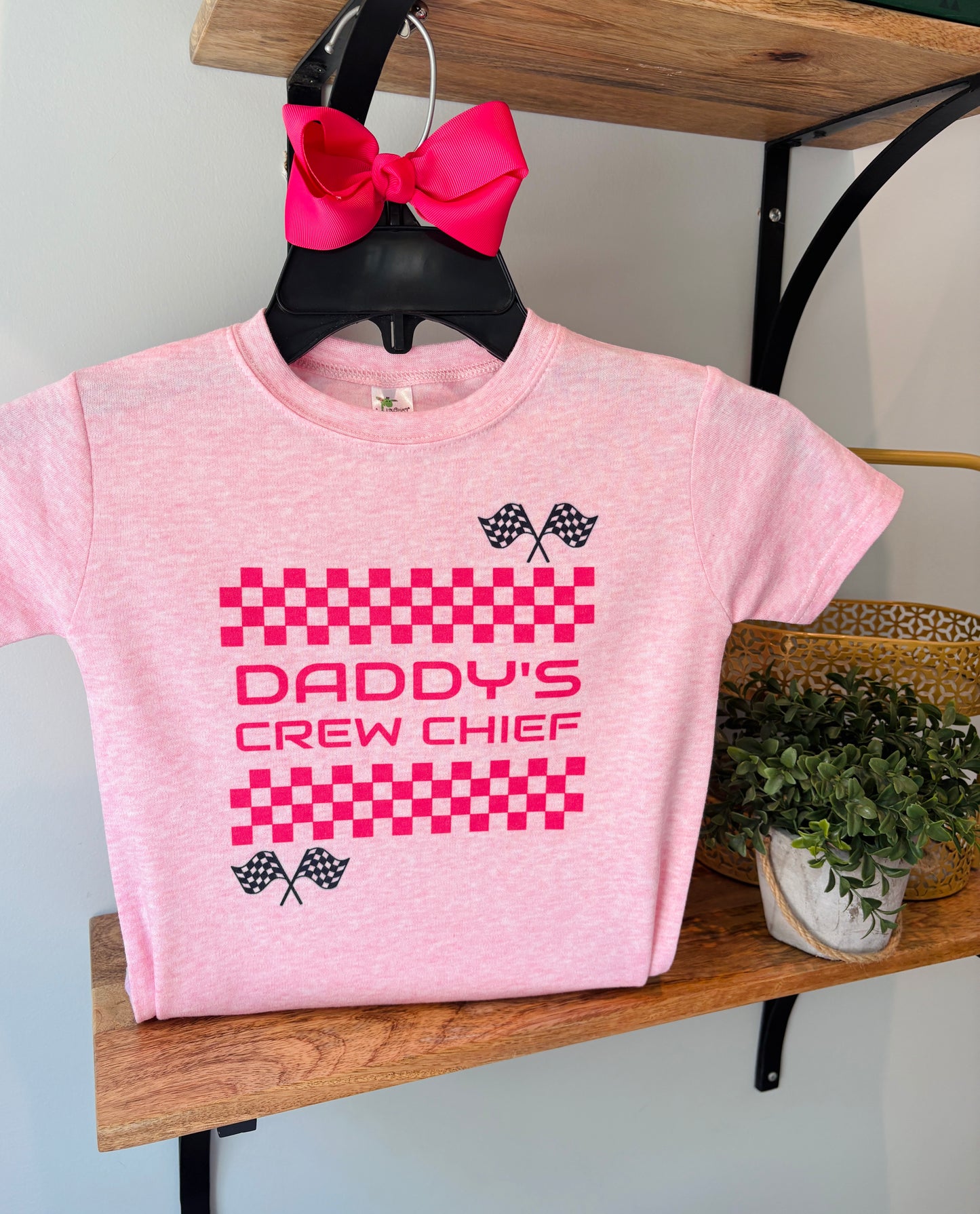 Daddy's Crew Chief on Pink