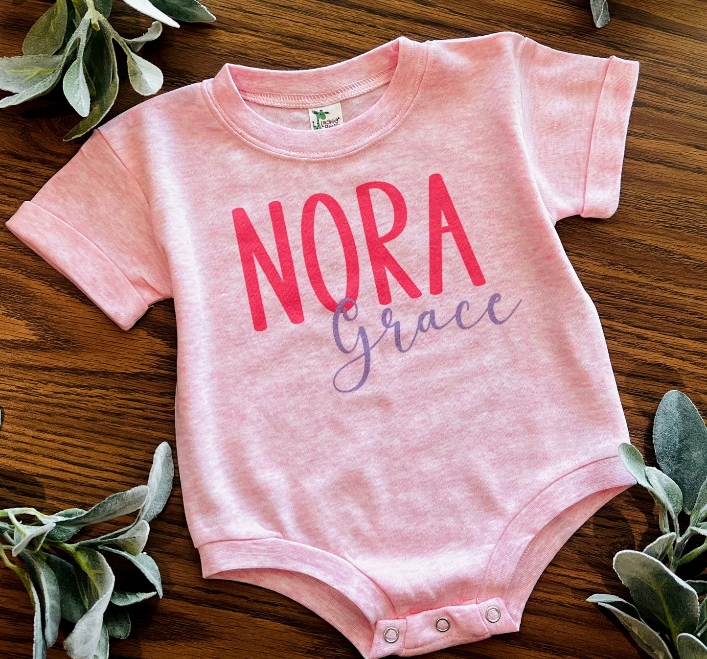 Custom Girl Name on Pink