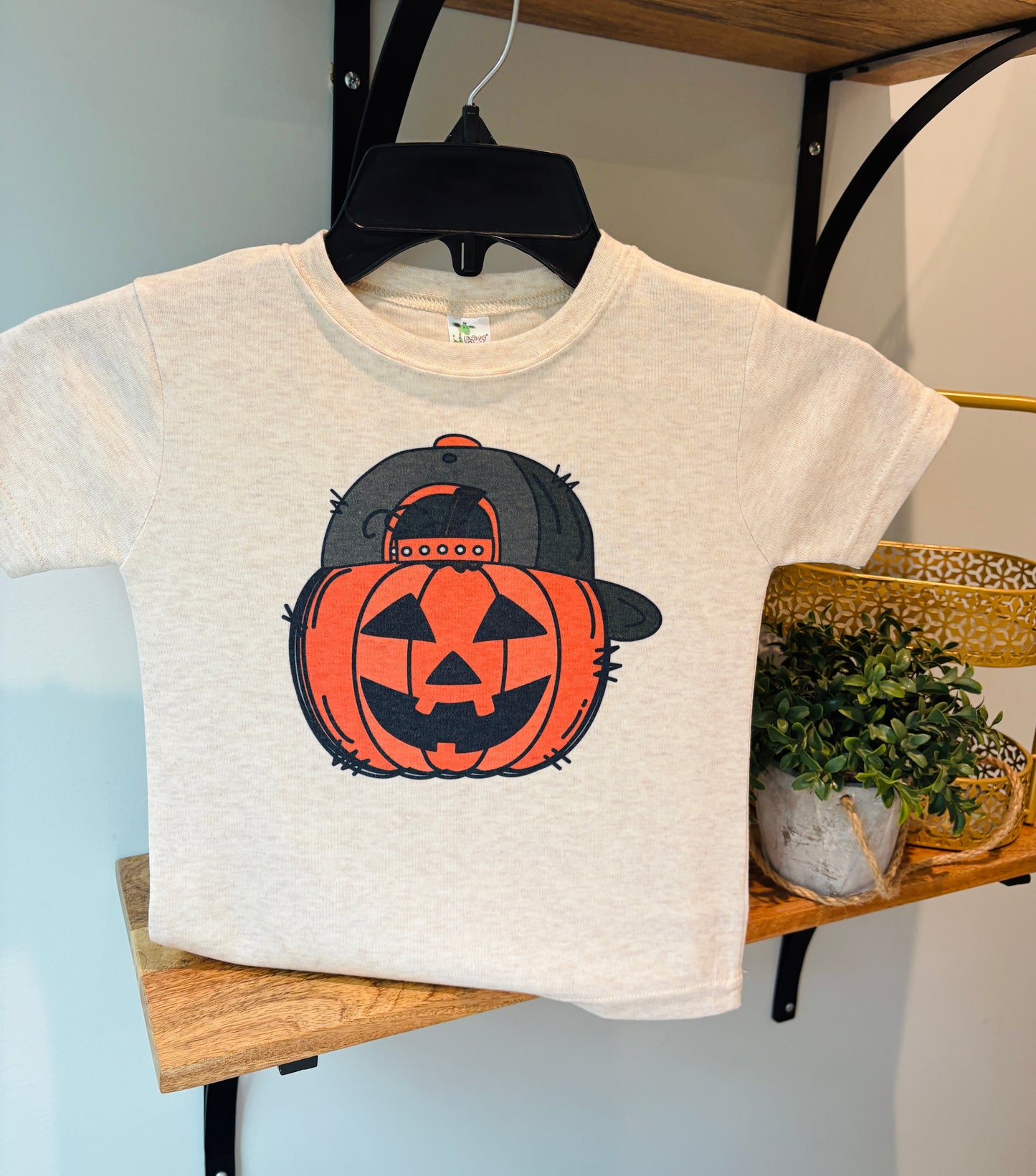 Pumpkin with Hat on Oatmeal
