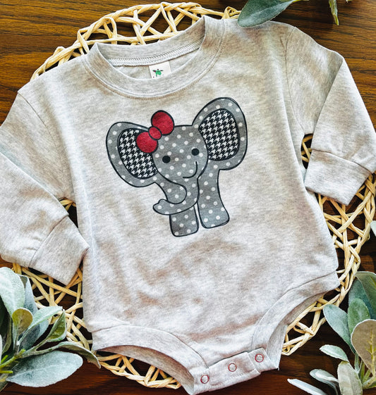 Girlie Elephant on Gray