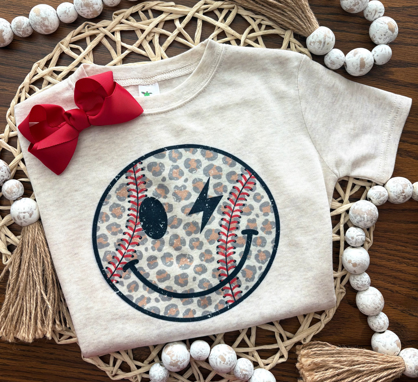 Leopard Baseball Smiley