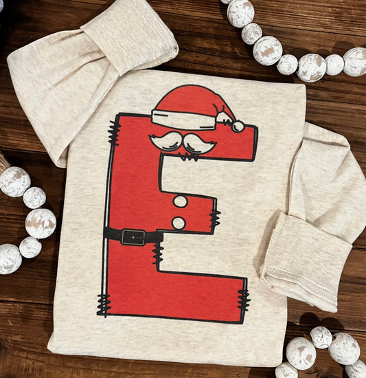 Christmas Santa Initial