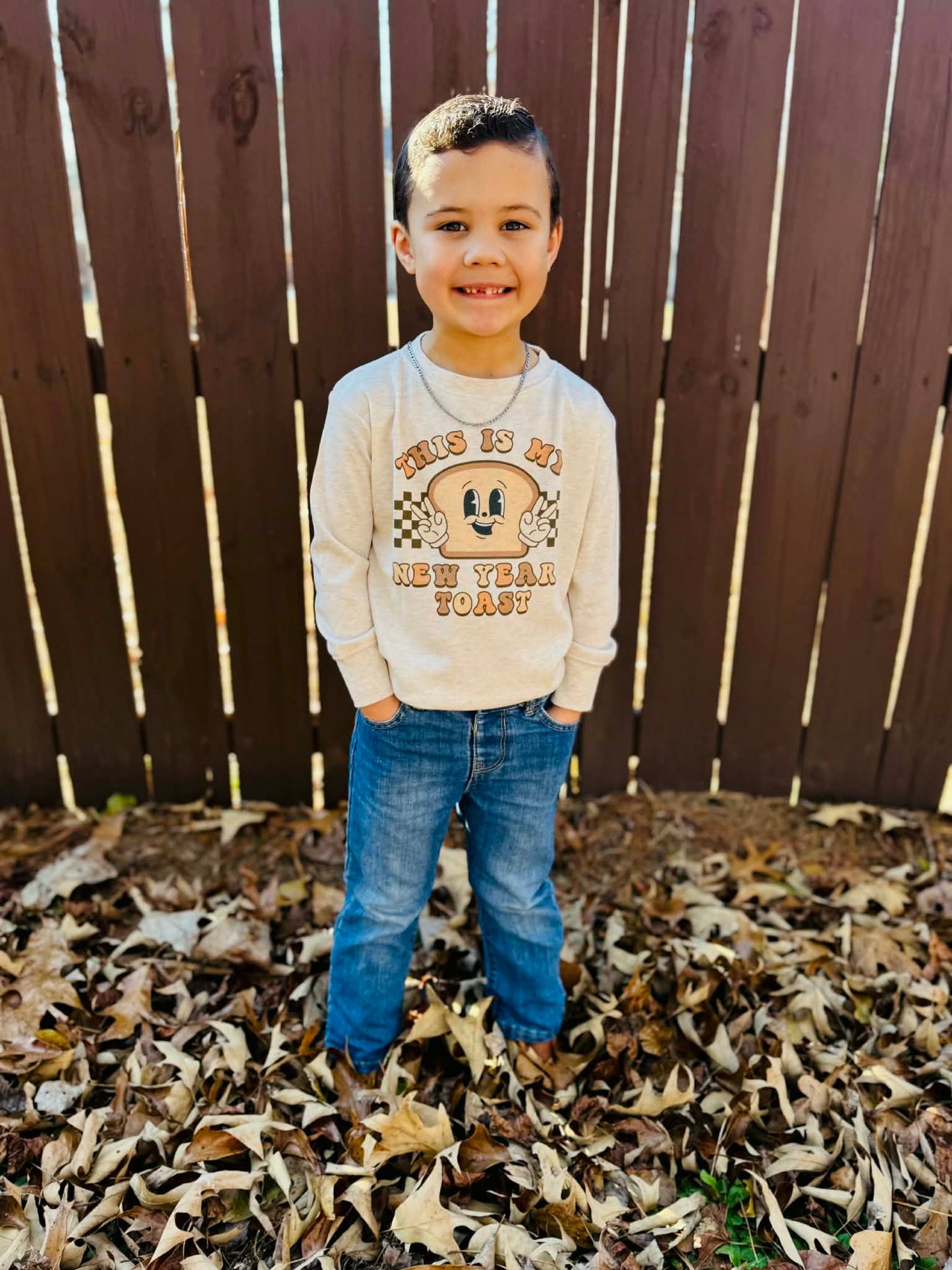 New Year's Toast on Oatmeal