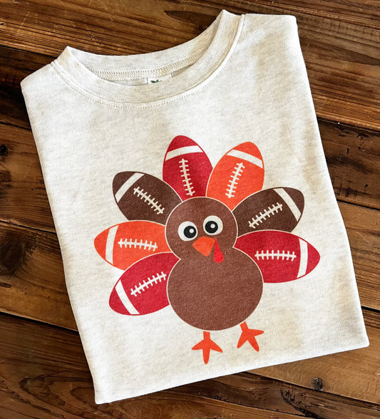 Thanksgiving Football Turkey with or without Name