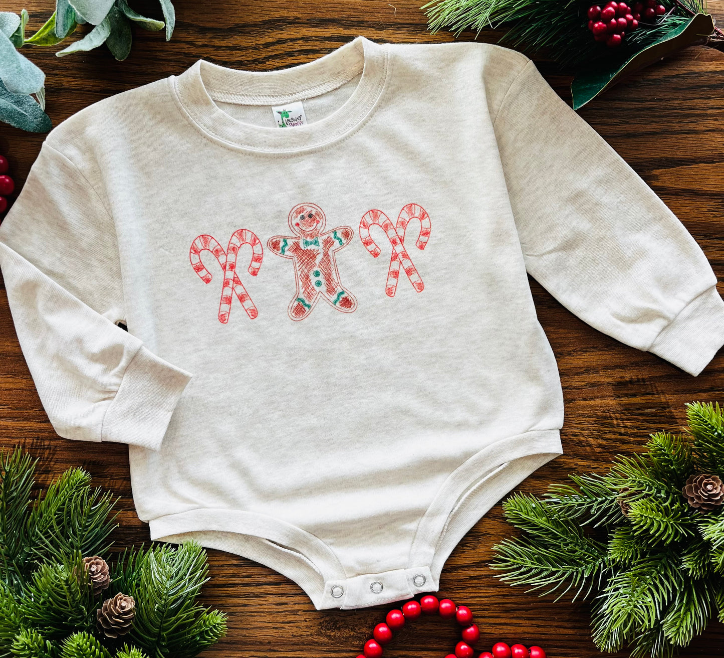 Boy Scribble Gingerbread With or Without Personalization