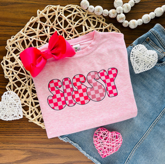Pink Check Sissy