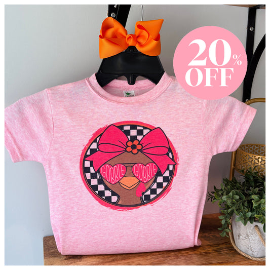 Girl Gobble Gobble on Pink ‼️ Sale ‼️ 20% off at Checkout ‼️