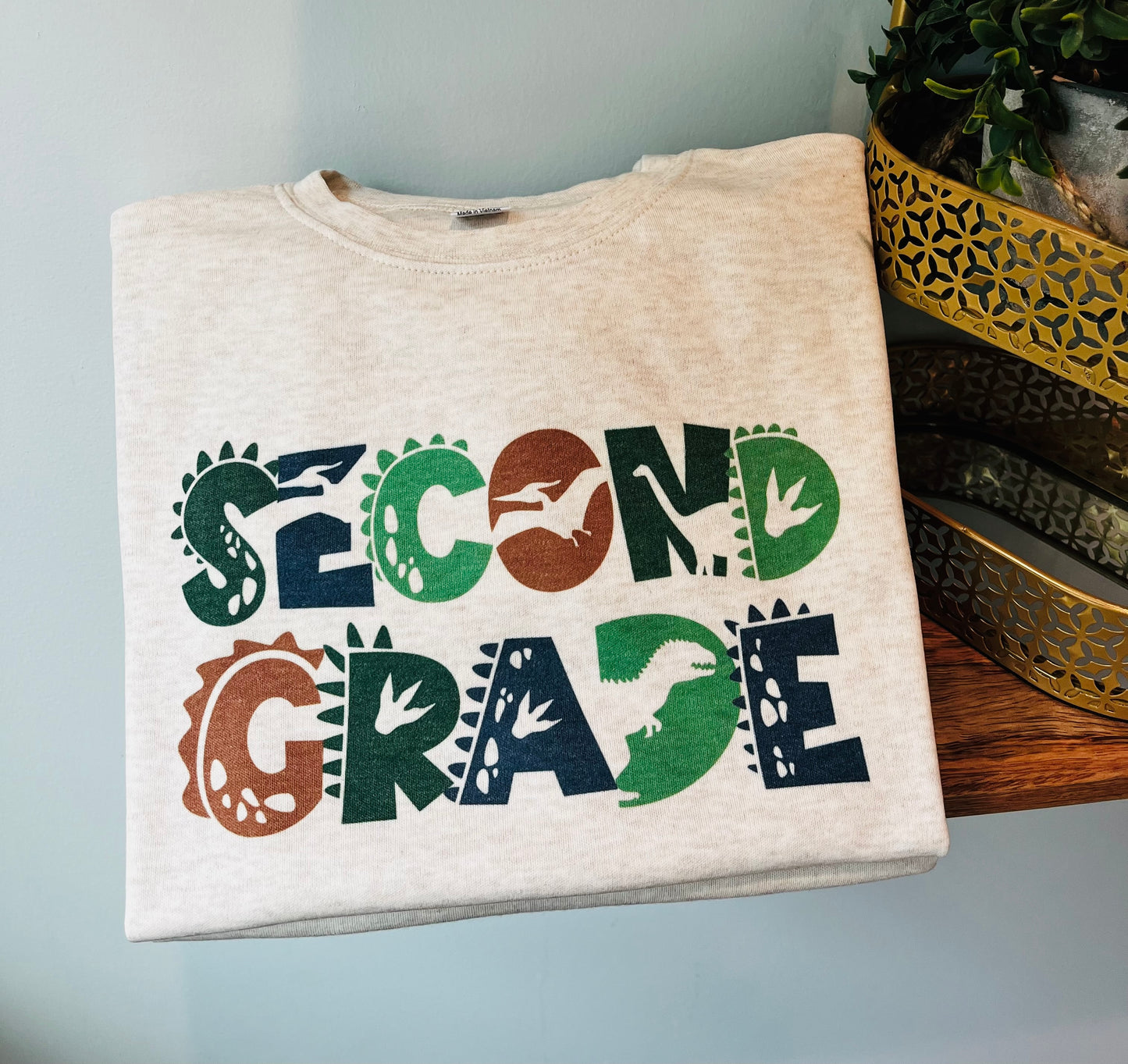 Dino Grades! Custom Grade on Oatmeal: Preschool, Kindergarten, 1st, 2nd, 3rd, 4th, 5th, 6th