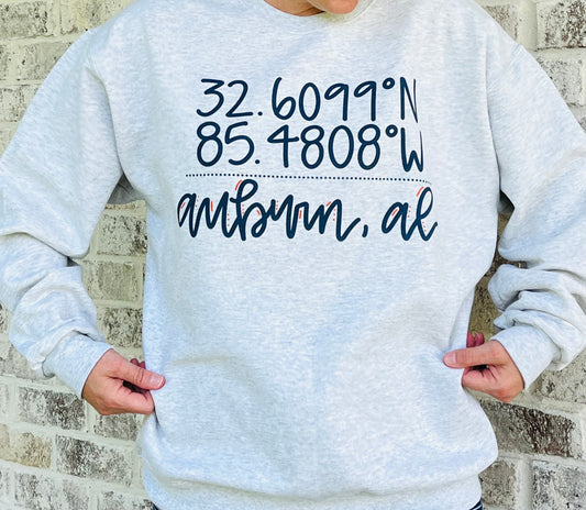 Auburn AL Coordinates Sweatshirt