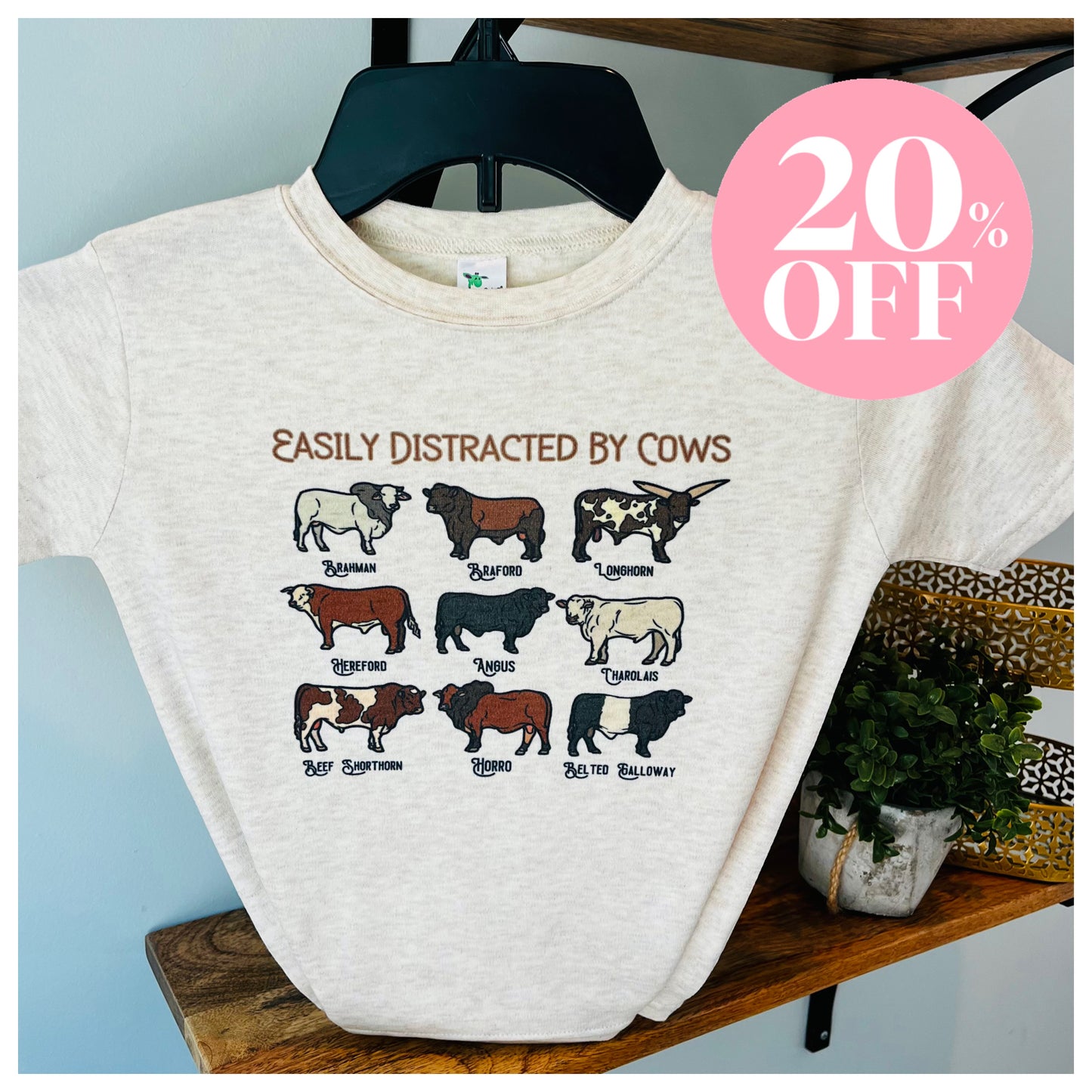 Easily Distracted by Cows  ‼️ Sale ‼️ 20% off at Checkout ‼️