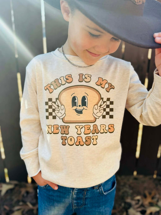 New Year's Toast on Oatmeal