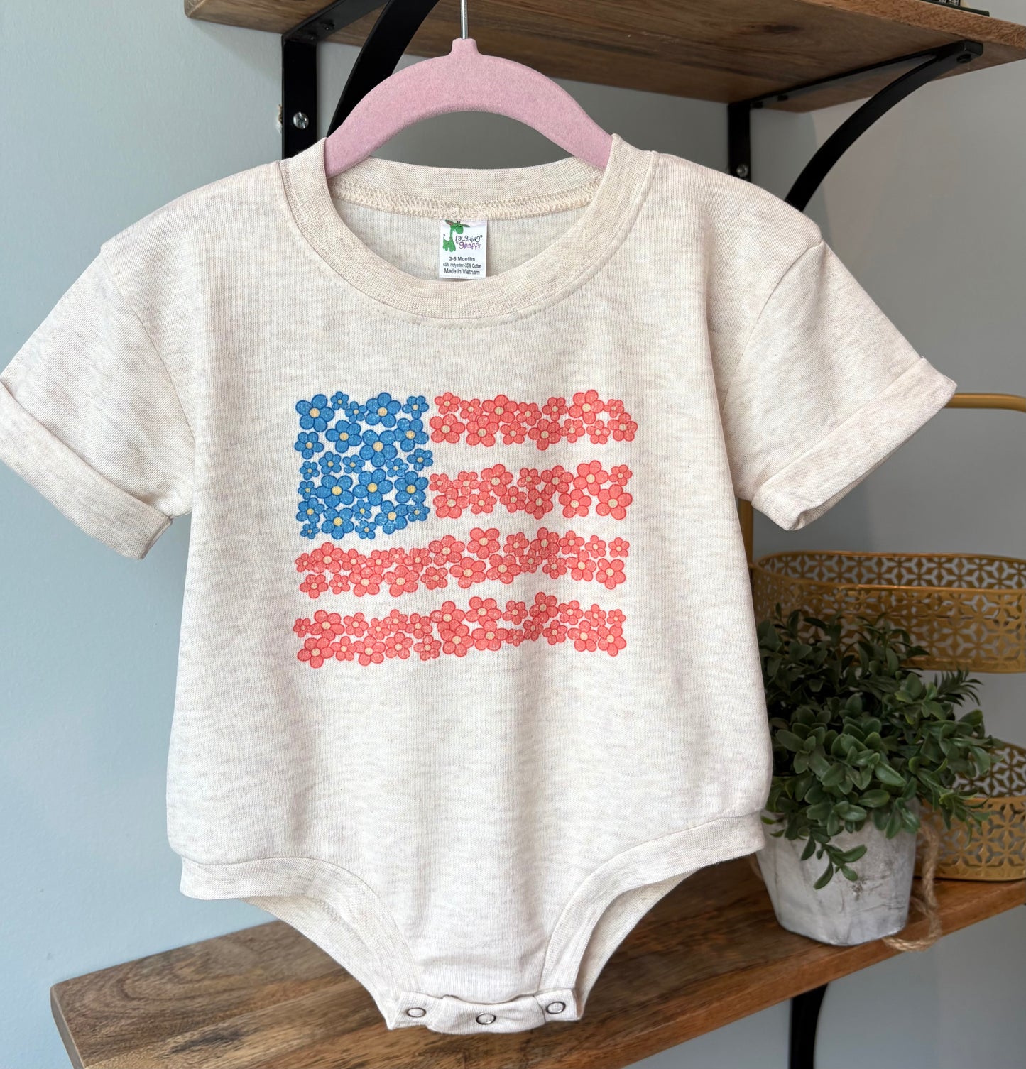 Flower Flag 🇺🇸 on Oatmeal