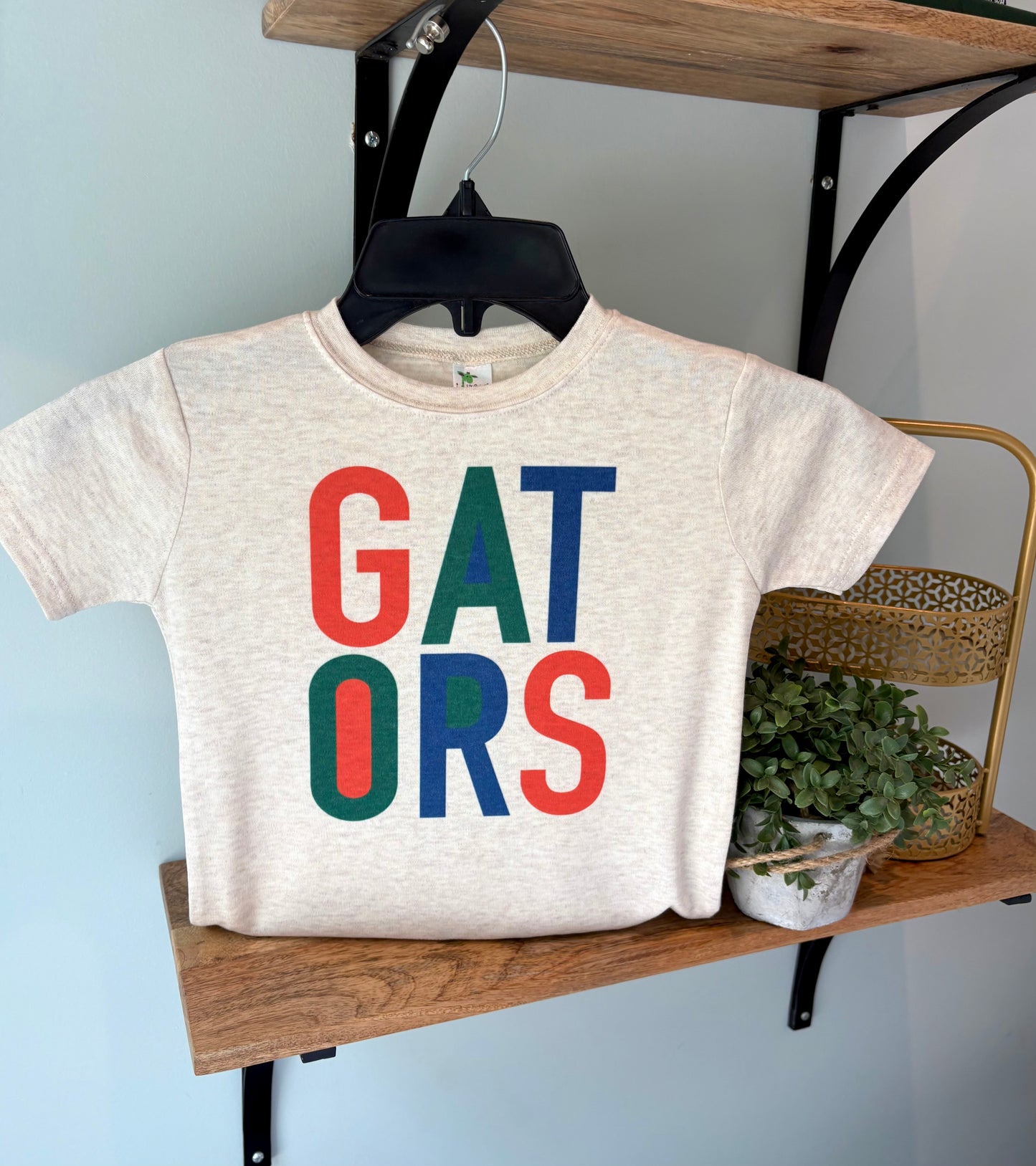 Custom Color Block Team Mascot on Oatmeal, Bulldogs, Tigers, Pirates, Wildcats, Any Custom Team and Colors!