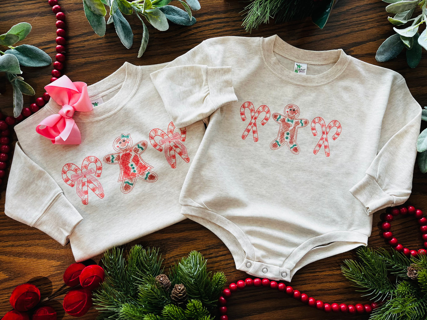 Girl Scribble Gingerbread With or Without Personalization