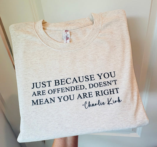 Just Because You are Offended  - Charlie Kirk