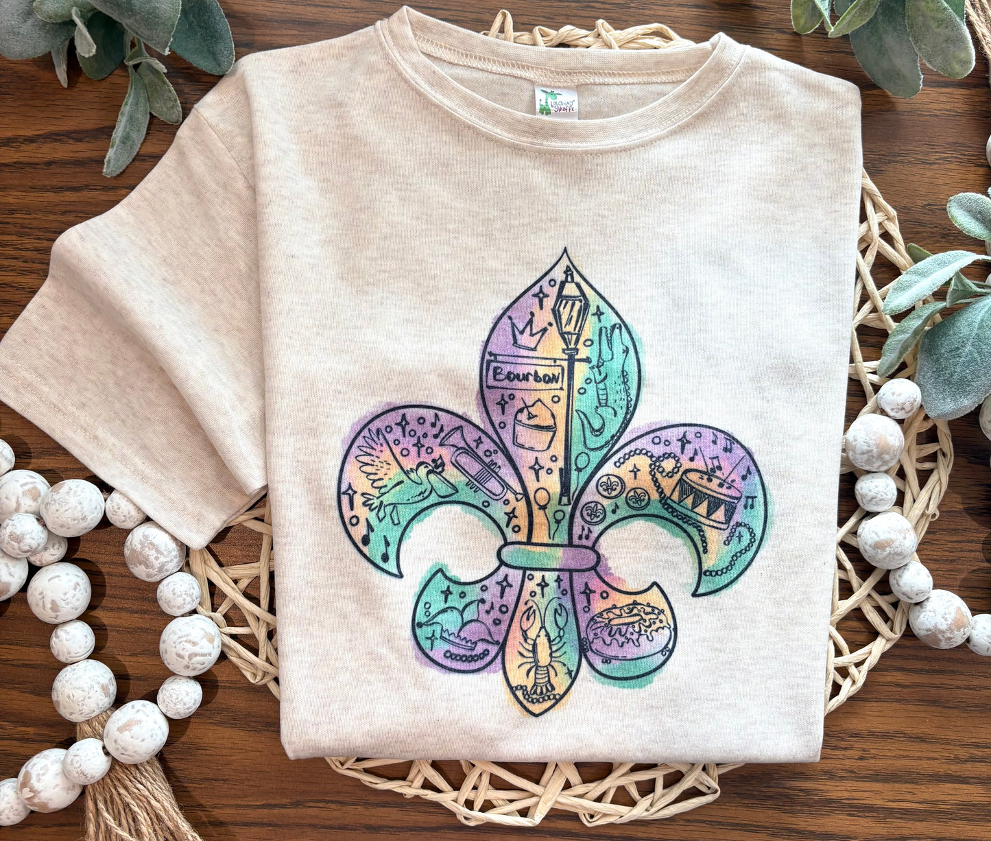 IMPERFECT Mardi Gras Short Sleeve kids XL (10y)