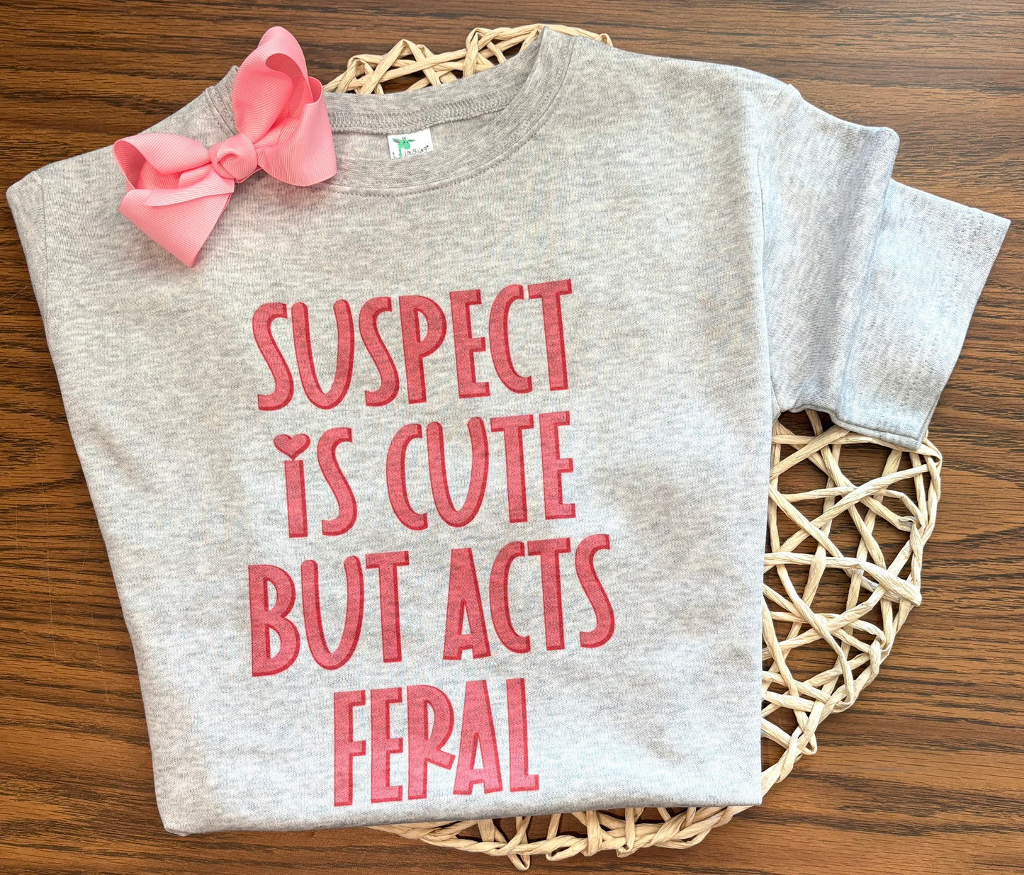 Girl - Suspect is Cute on Grey