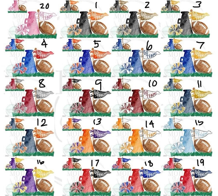 Custom Colors Girls Cheer Football