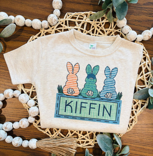 Boy Bunnies with Name Box