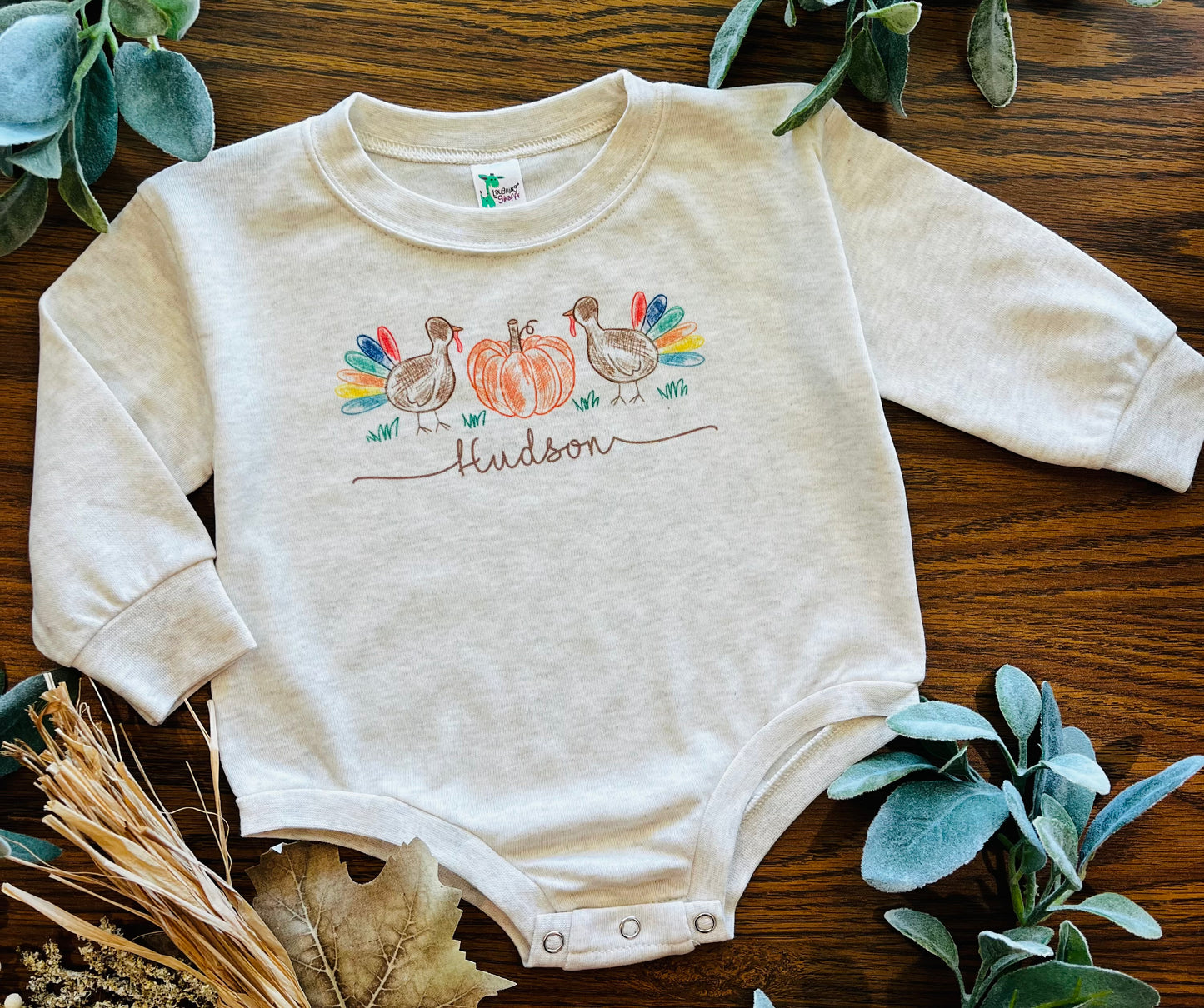 Boy Turkey Trio with Custom Name