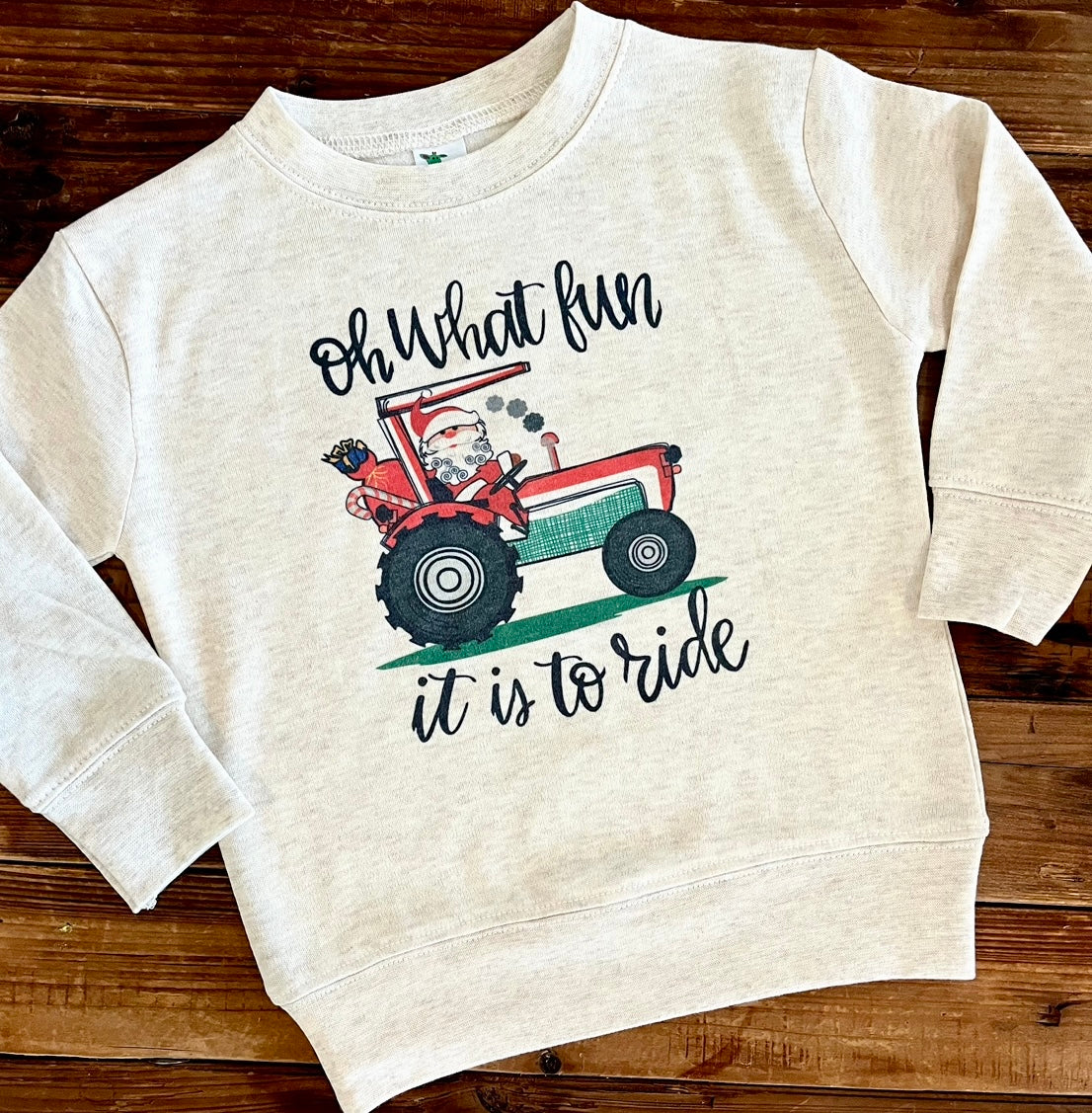 Santa - Tractor Oh what fun