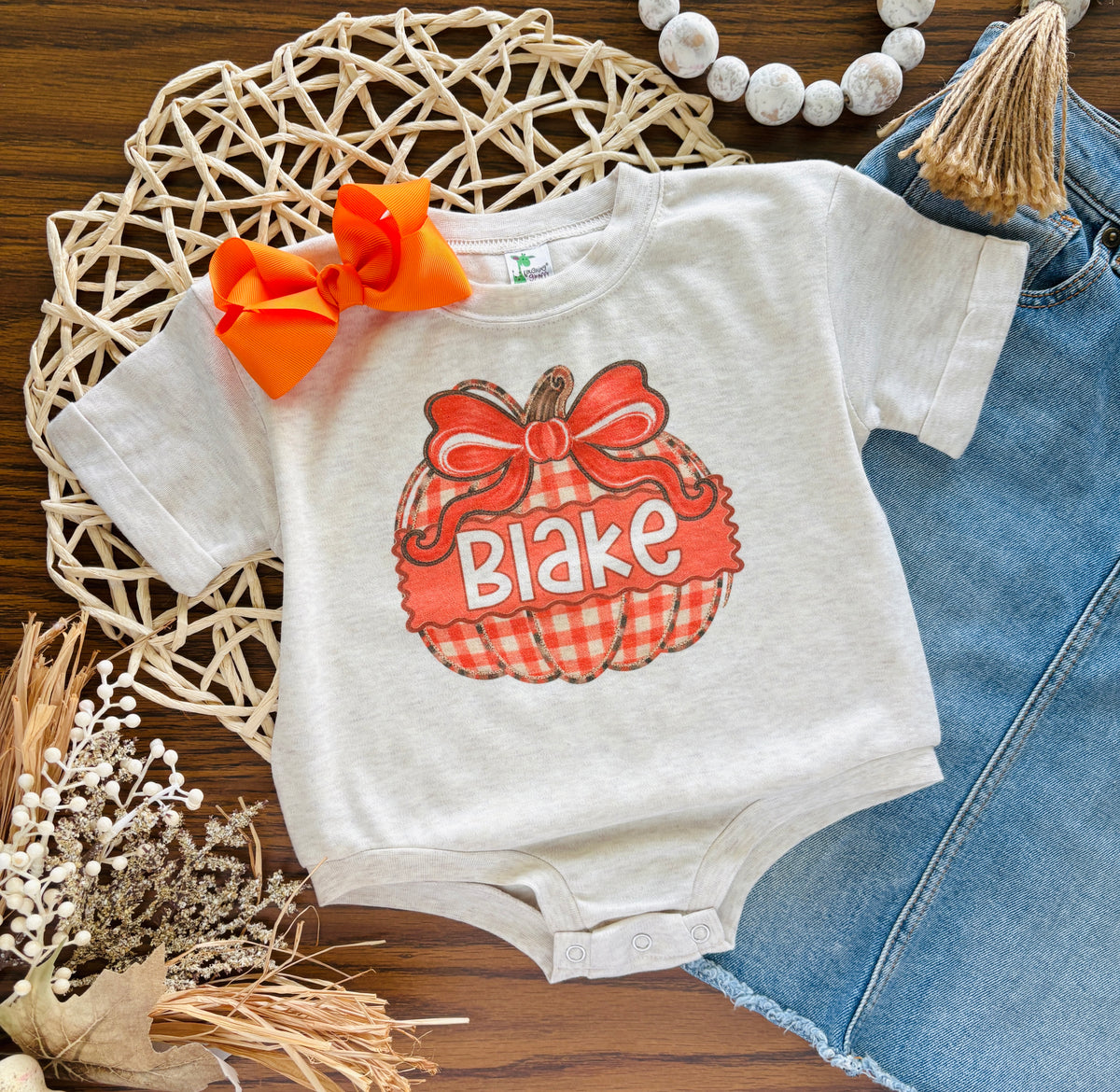 Personalized Girl Pumpkin