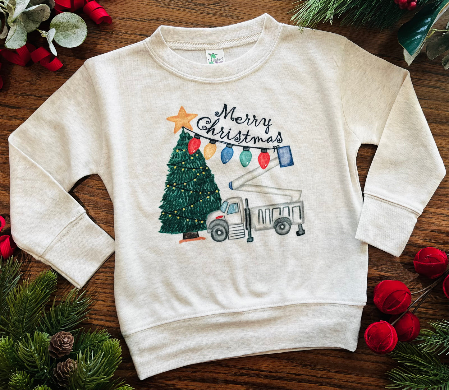 Merry Christmas Bucket Truck