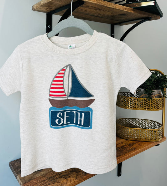 Custom Name Sailboat