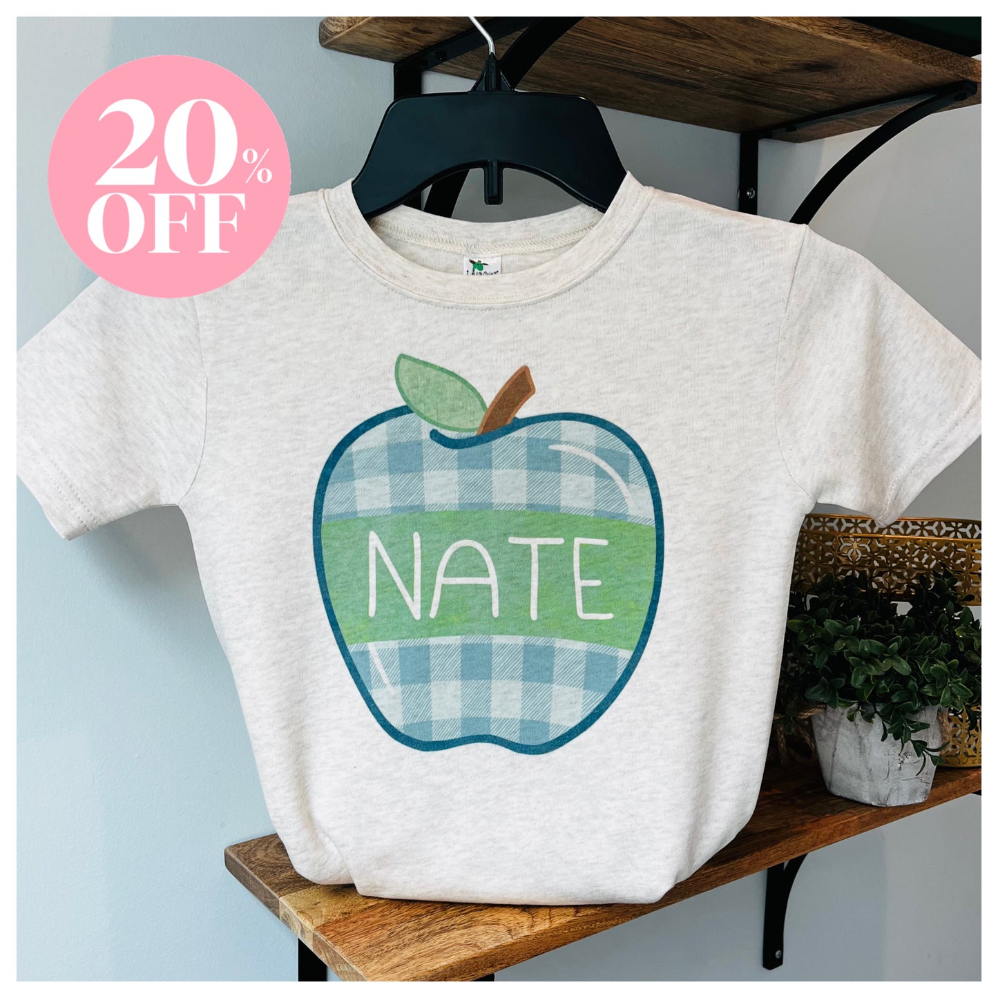 Blue Plaid Apple ‼️ Sale ‼️ 20% off at Checkout ‼️