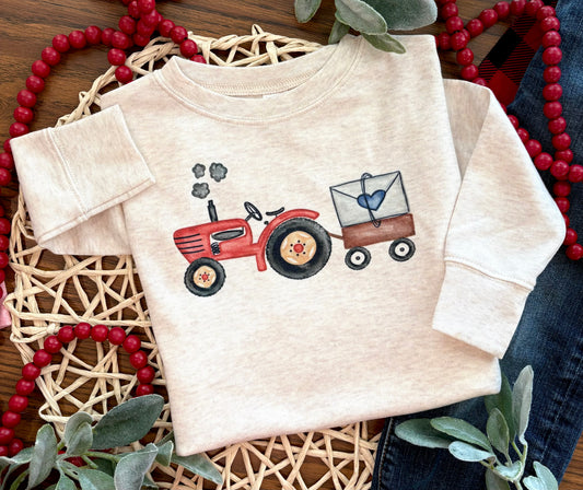 Valentine Tractor with trailer