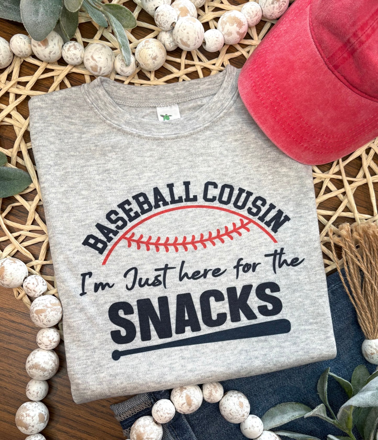 Baseball Cousin - Snacks - on Grey