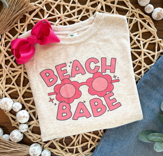 Beach Babe Sunglasses on Oatmeal