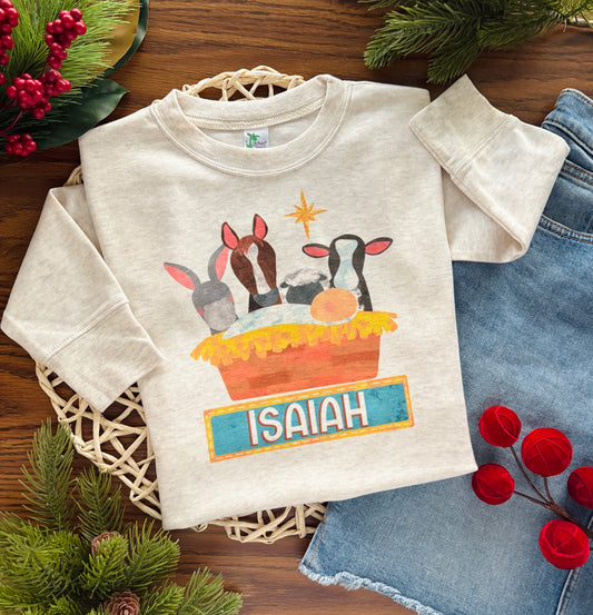 Animal Manger with Personalization