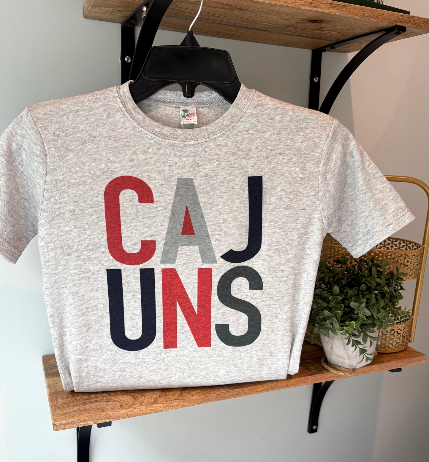 Custom Color Block Team Mascot on Grey, Bulldogs, Tigers, Pirates, Wildcats, Any Custom Team and Colors!