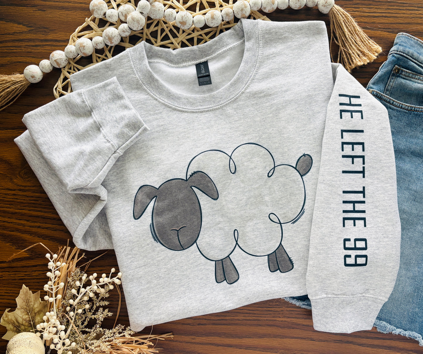 He Left the 99 Adult Sweatshirt