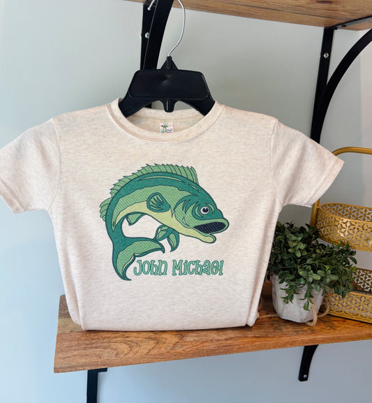 Bass Fish on Oatmeal with or without Personalization