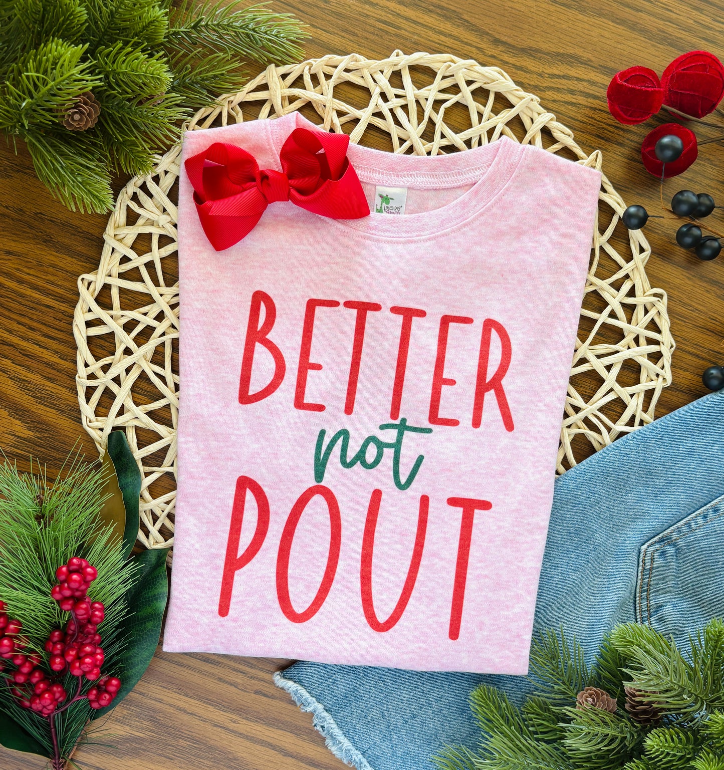 Better Not Cry or Better Not Pout on Pink