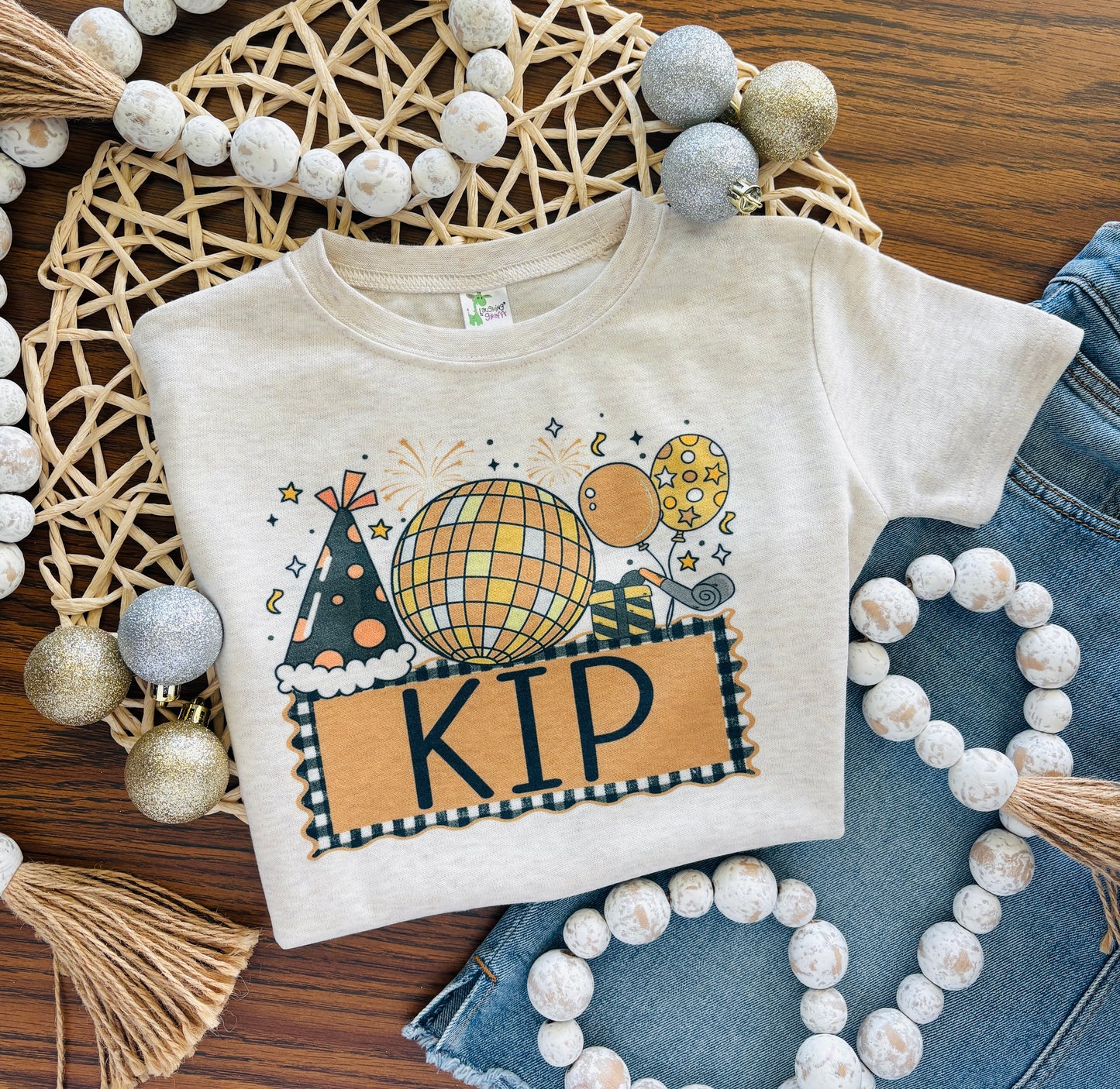 Boy Gold NYE With Name on Oatmeal