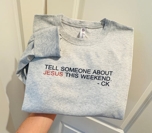 Tell Someone About Jesus this Weekend - Charlie Kirk - on Grey